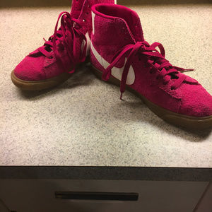 Women's Nike Suede High Tops Size 8